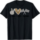 Women's Racing Design Kids Girls Peace Love Racing Race Flag T-Shirt - T-Shirt | Black