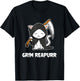 Grim Reapurr Grim Reaper Cat Halloween Costume Kitten Cats T-Shirt - T-Shirt | Black