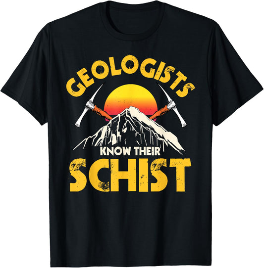 Geology Geologists Earth Scientists Mineral Rock Lovers T-Shirt - T-Shirt | Black