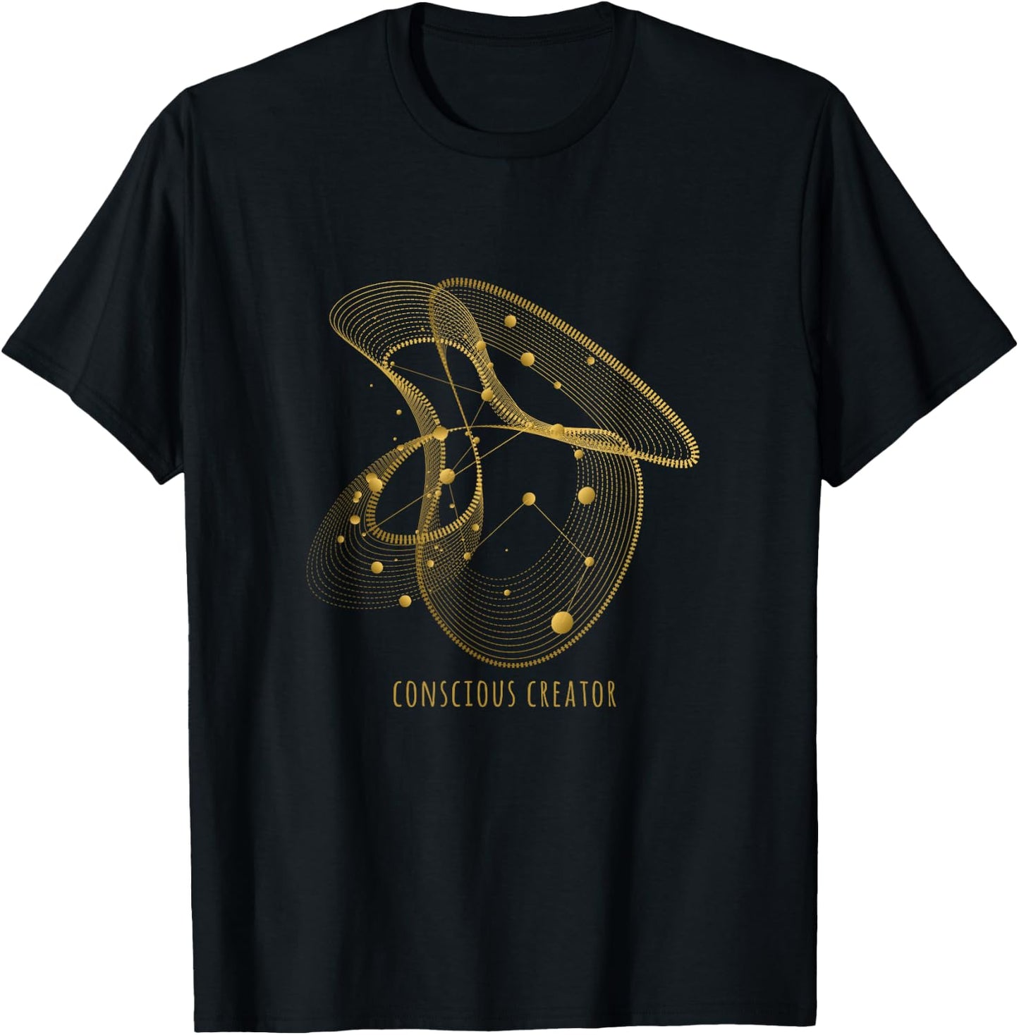 Conscious Creator Sacred Geometry T-Shirt - T-Shirt | Black