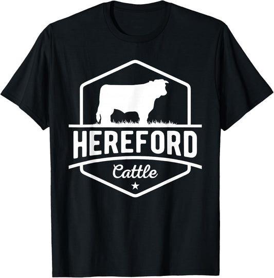 Hereford Cattle - Hereford Cow For Cattle Farmer T-Shirt - T-Shirt | Black
