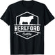 Hereford Cattle - Hereford Cow For Cattle Farmer T-Shirt - T-Shirt | Black