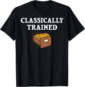 Card Catalog Library Librarian T-Shirt - T-Shirt | Black