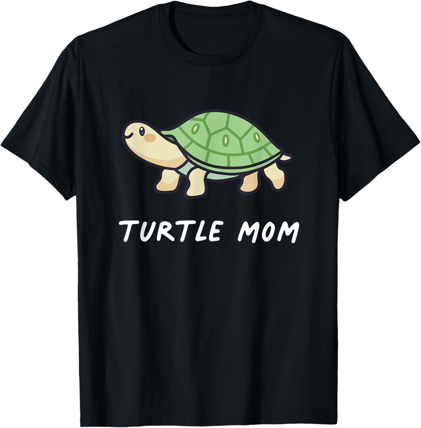 Turtle Mom Animal Aesthetic Kawaii Lover Owner Cute T-Shirt - T-Shirt | Black
