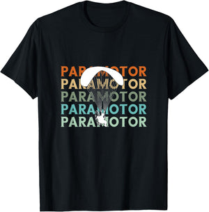 Paramotor Paraglider Paramotoring Paragliding Parachuting T-Shirt - T-Shirt | Black