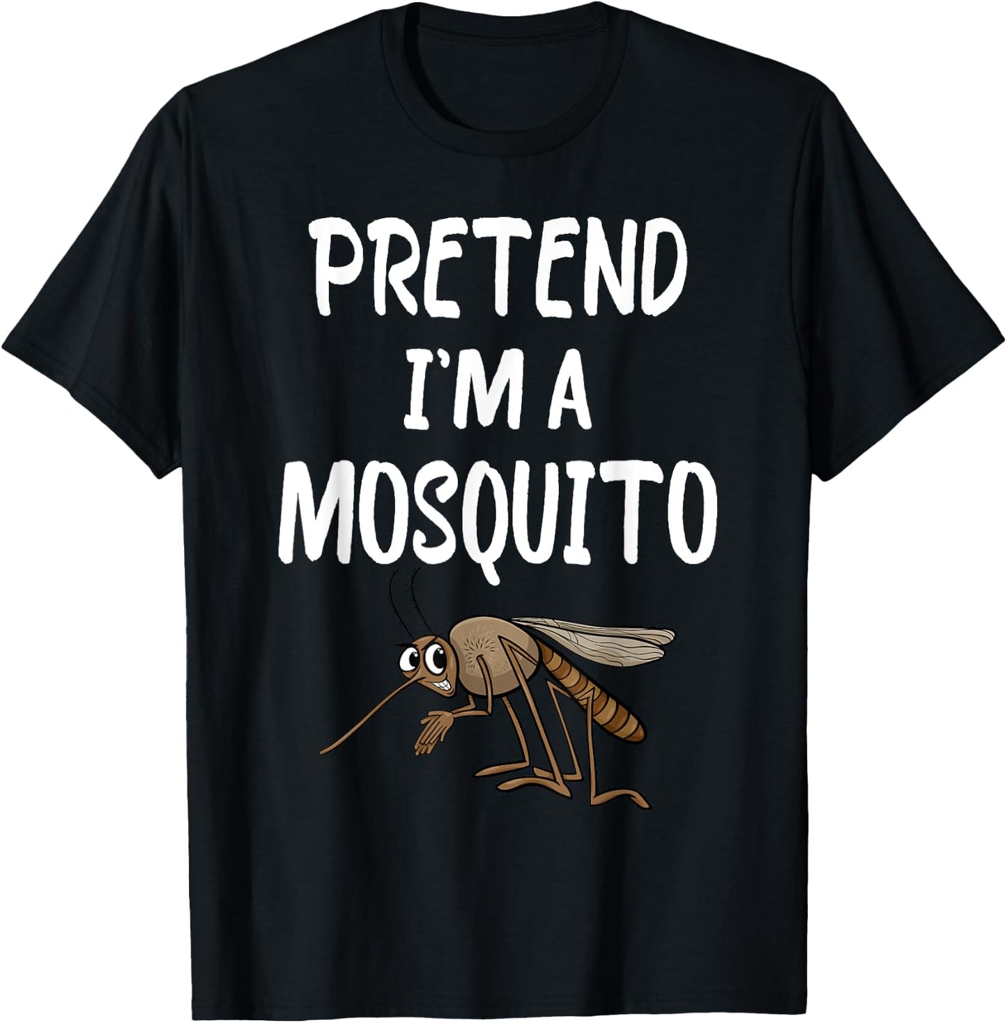 Pretend I'm A Mosquito Funny Lazy Halloween Costume party T-Shirt - T-Shirt | Black