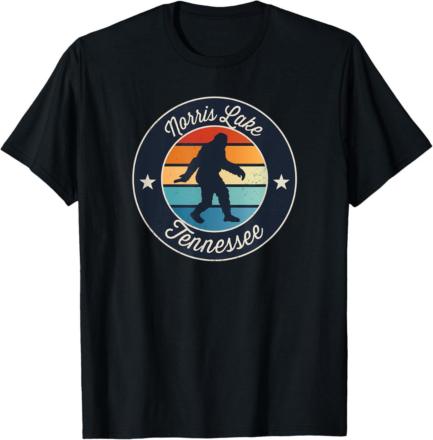 Norris Lake Tennessee Sasquatch Souvenir T-Shirt - T-Shirt | Black