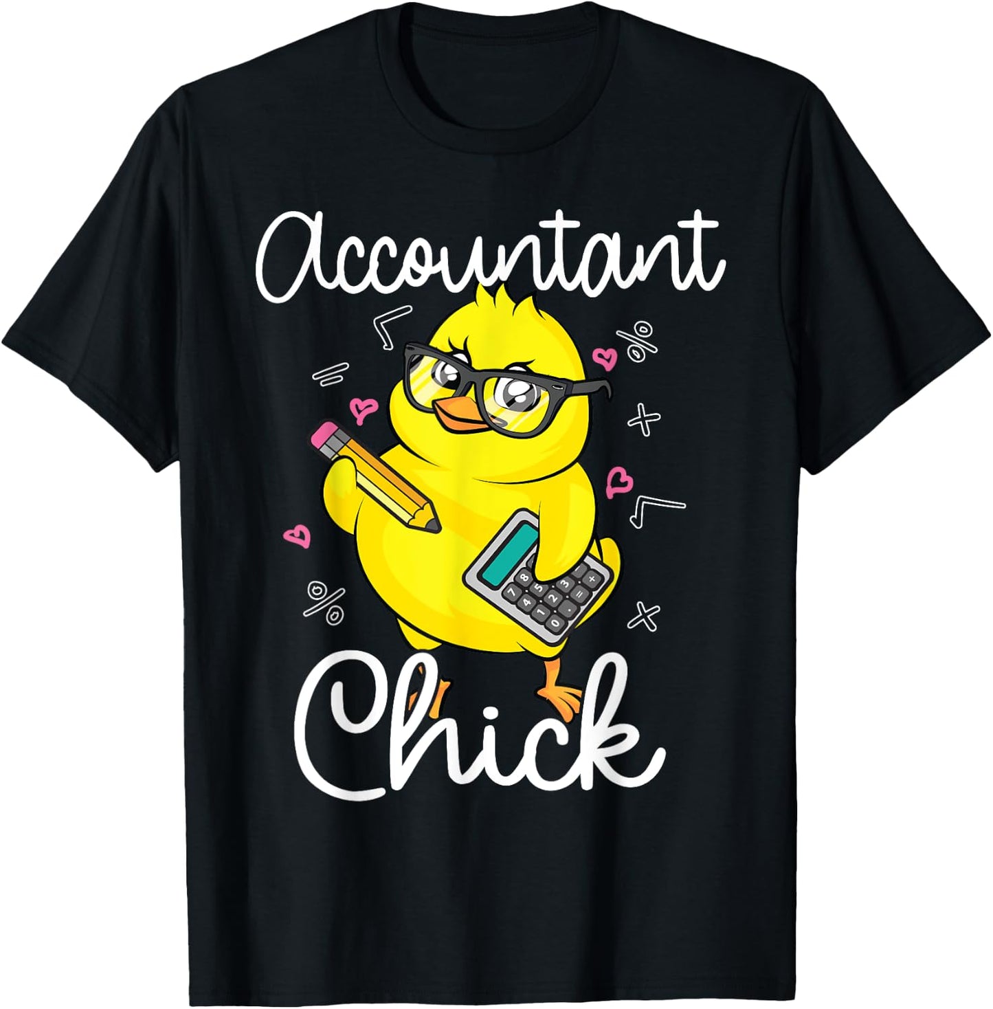 Funny Accountant Chick Gift CPA Bookkeeper Auditor Women T-Shirt - T-Shirt | Black