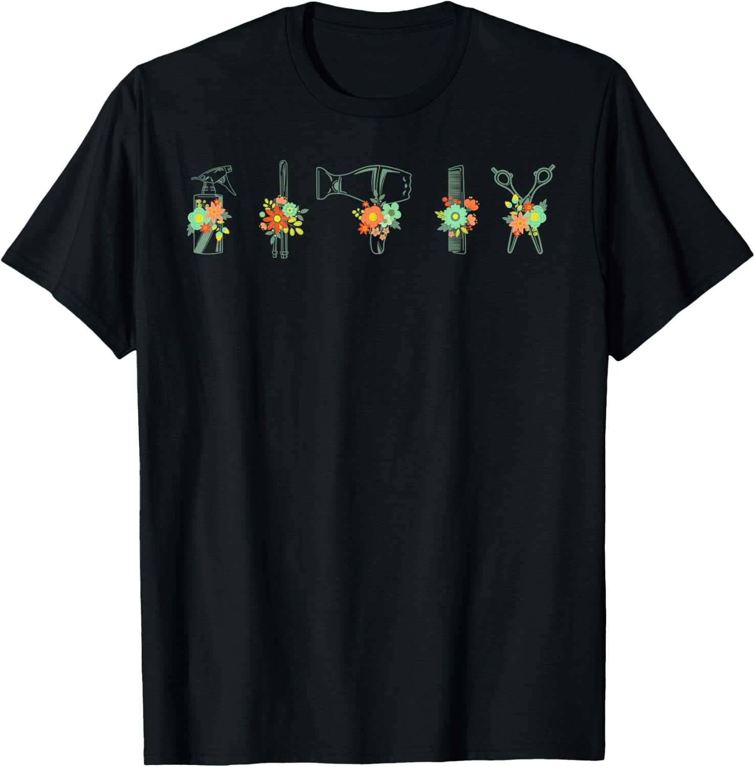 Hairdresser Hairstyling Hairstylist Beautician Hairdressing T-Shirt - T-Shirt | Black