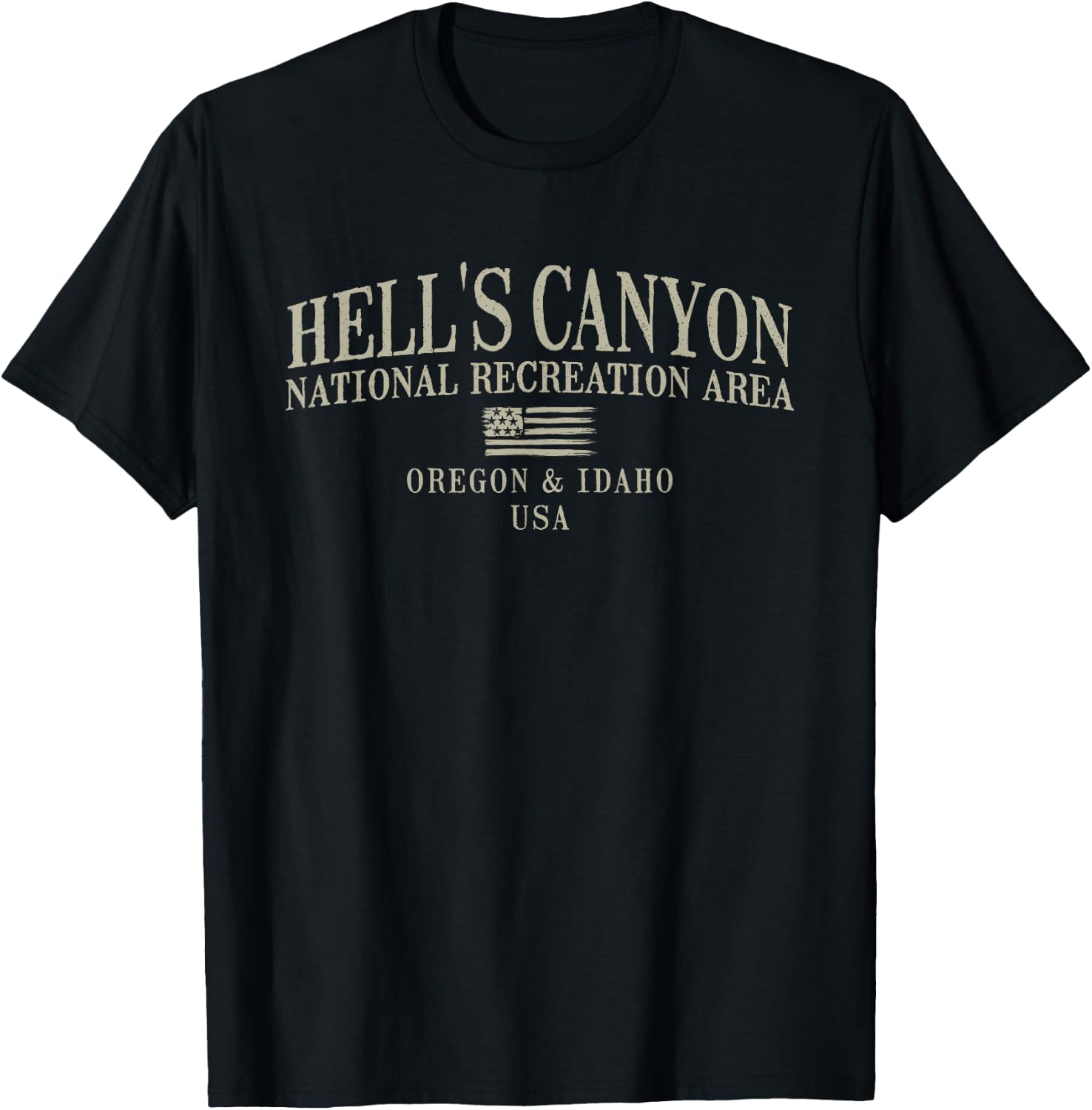 Hells Canyon National Recreation Area T-Shirt - T-Shirt | Black