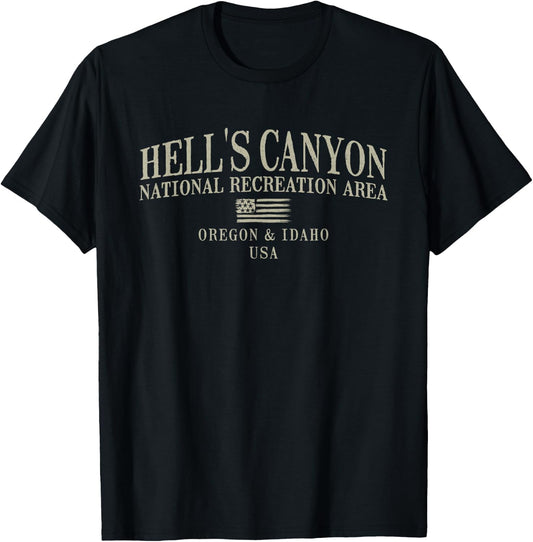 Hells Canyon National Recreation Area T-Shirt - T-Shirt | Black