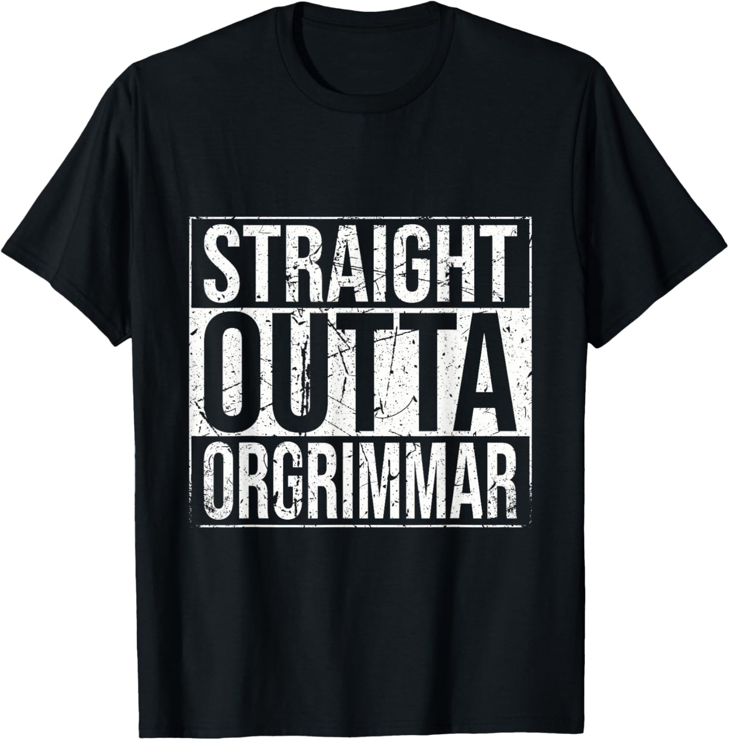 Straight Outta Orgrimmar Horde Gamer Vintage T-Shirt - T-Shirt | Black