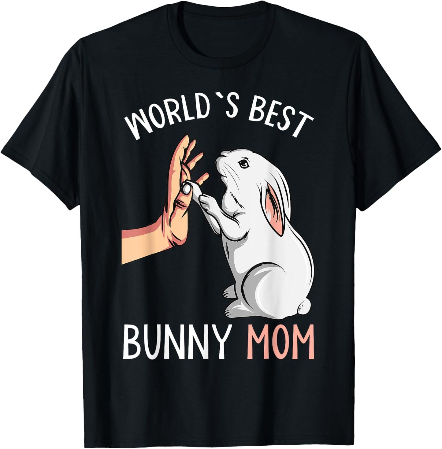 World´s Best Bunny Mom Rabbit Love Easter Girls T-Shirt - T-Shirt | Black