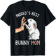 World´s Best Bunny Mom Rabbit Love Easter Girls T-Shirt - T-Shirt | Black