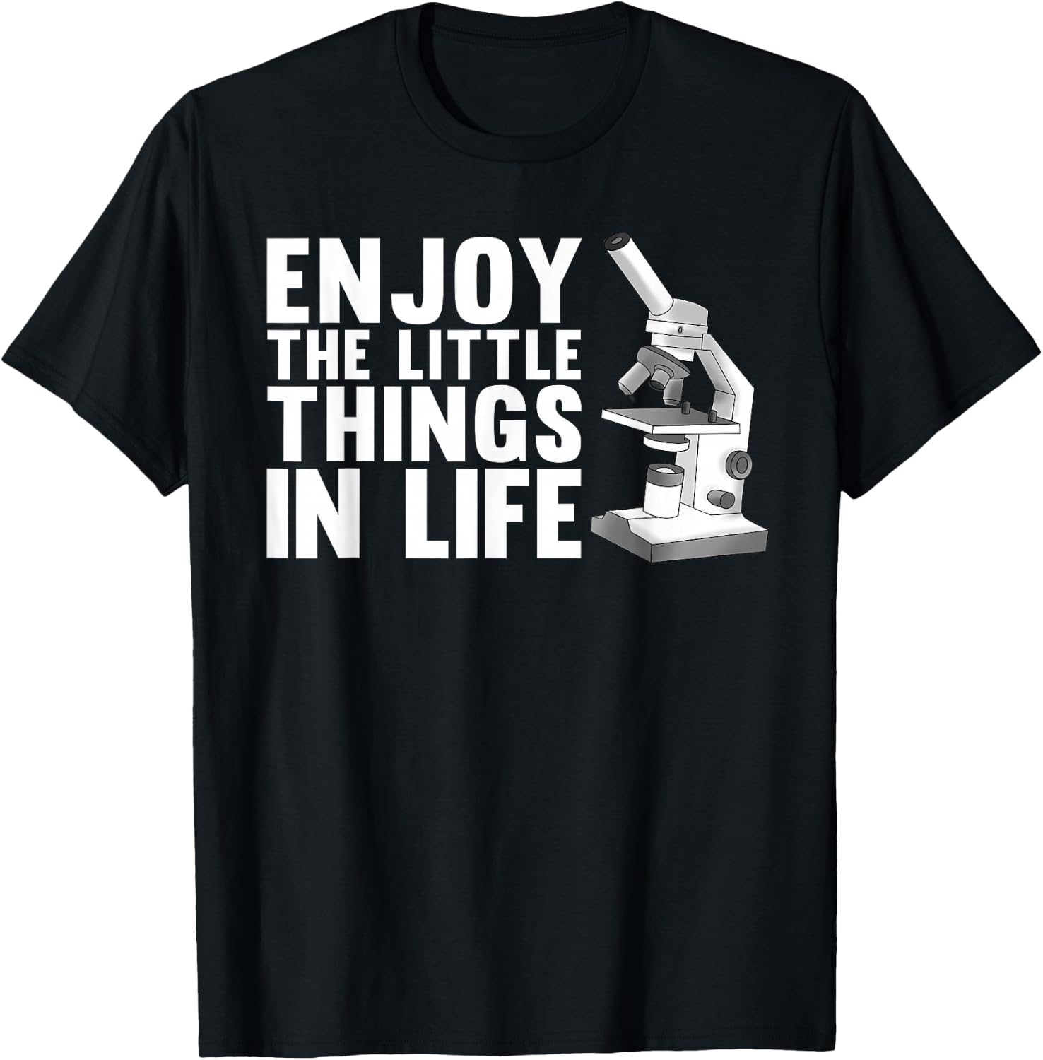 Cool Biology Art Women Microscope Biologist Science T-Shirt - T-Shirt | Black