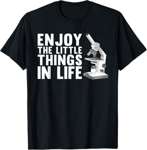 Cool Biology Art Women Microscope Biologist Science T-Shirt - T-Shirt | Black