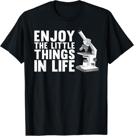 Cool Biology Art Women Microscope Biologist Science T-Shirt - T-Shirt | Black