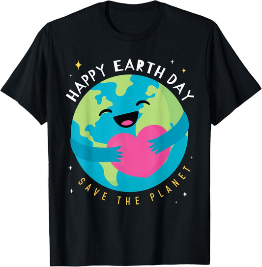 Earth Day 2026 Earth Day Save the Planet Boys Girls T-Shirt - T-Shirt | Black