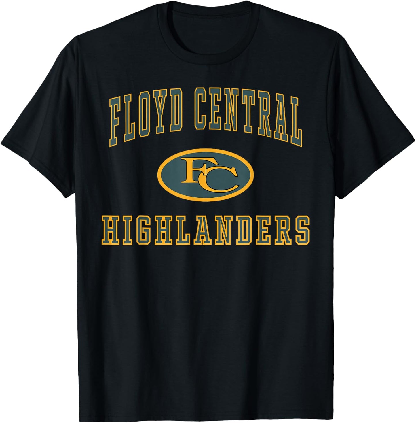 Floyd Central High School Highlanders C1 T-Shirt - T-Shirt | Black