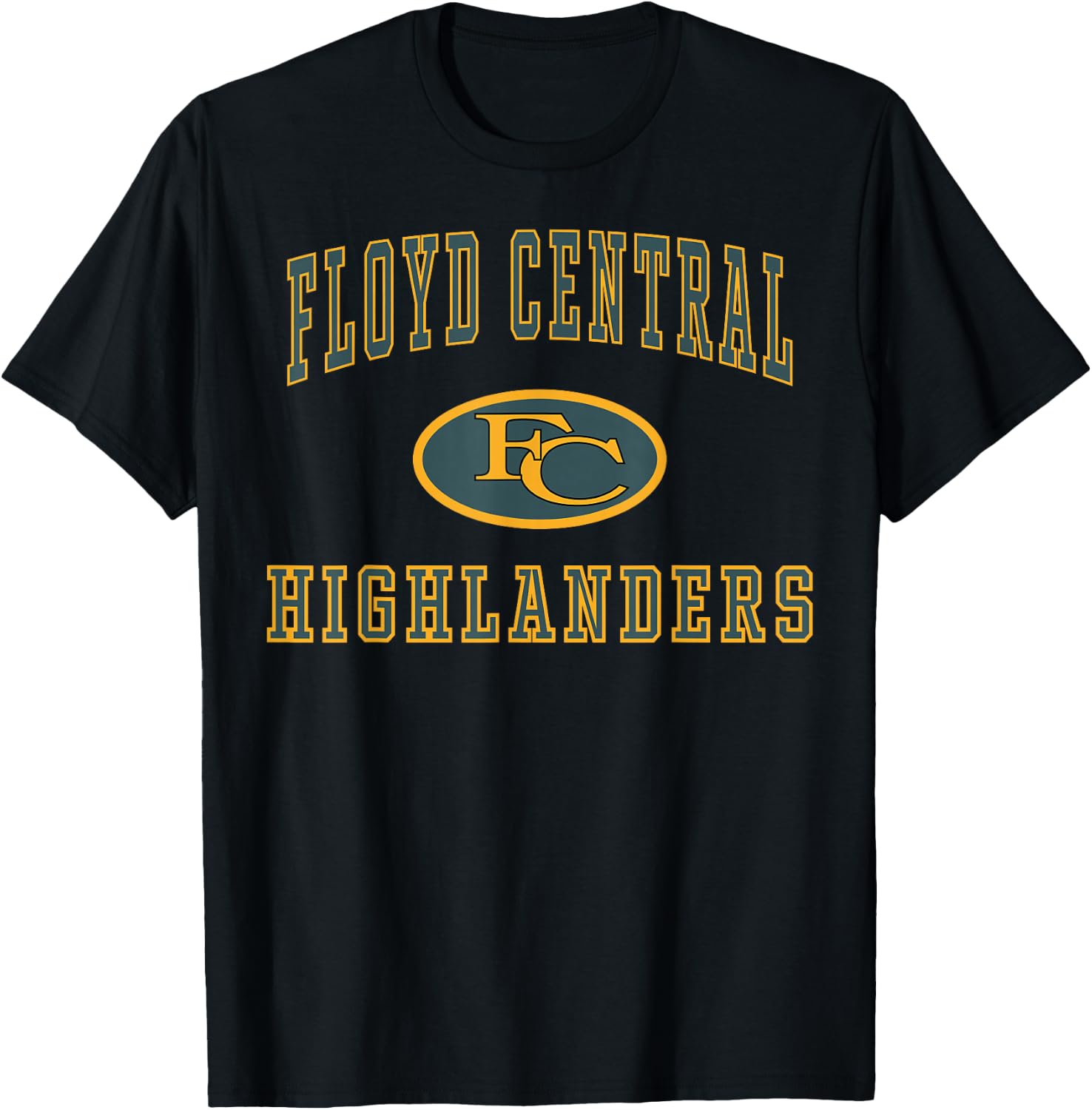 Floyd Central High School Highlanders C1 T-Shirt - T-Shirt | Black