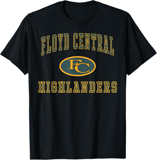 Floyd Central High School Highlanders C1 T-Shirt - T-Shirt | Black