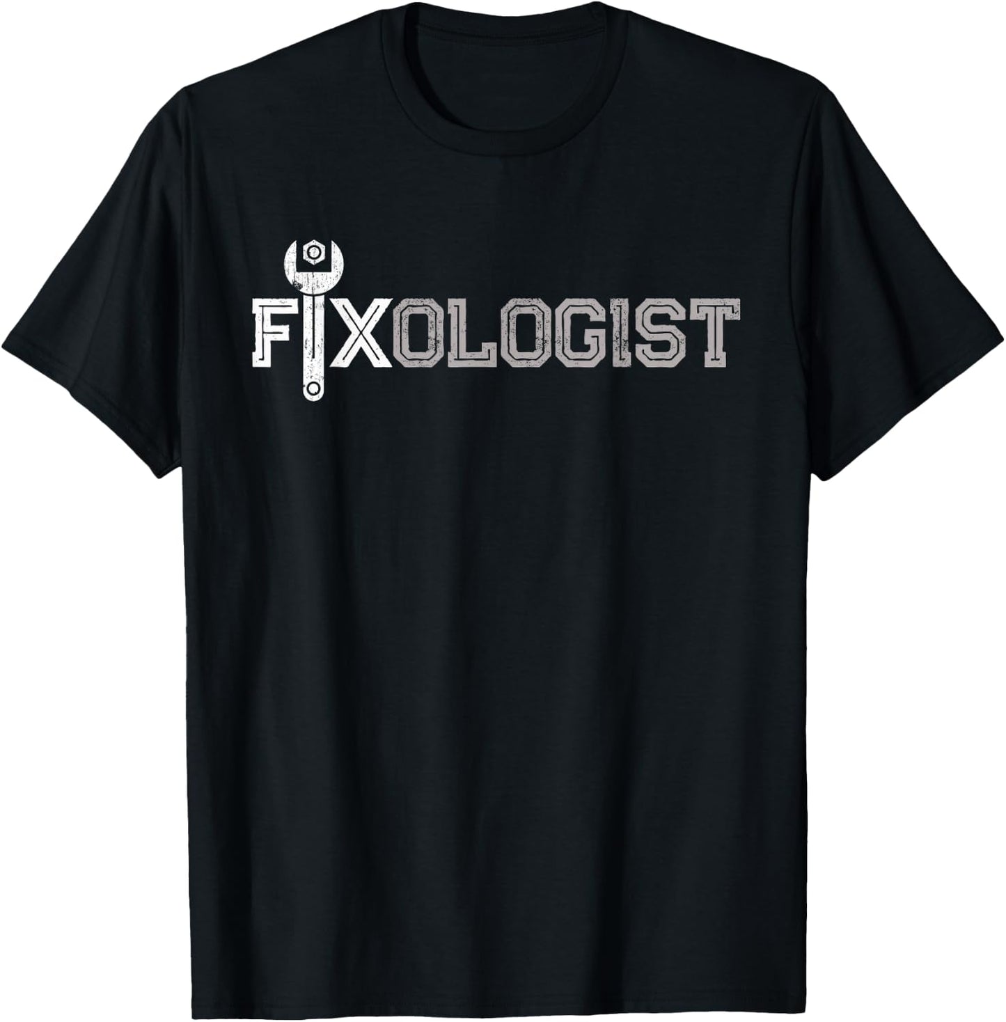 FIXOLOGIST Technician Professional Plumber Repair Team T-Shirt - T-Shirt | Black