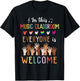 In This Music Classroom Everyone Is Welcome - Music Teacher T-Shirt - T-Shirt | Black