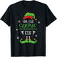 Im The Cardiac Electrophysiologist Elf Christmas T-Shirt - T-Shirt | Black