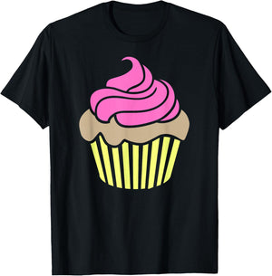 Cupcake pink frosting T-Shirt - T-Shirt | Black