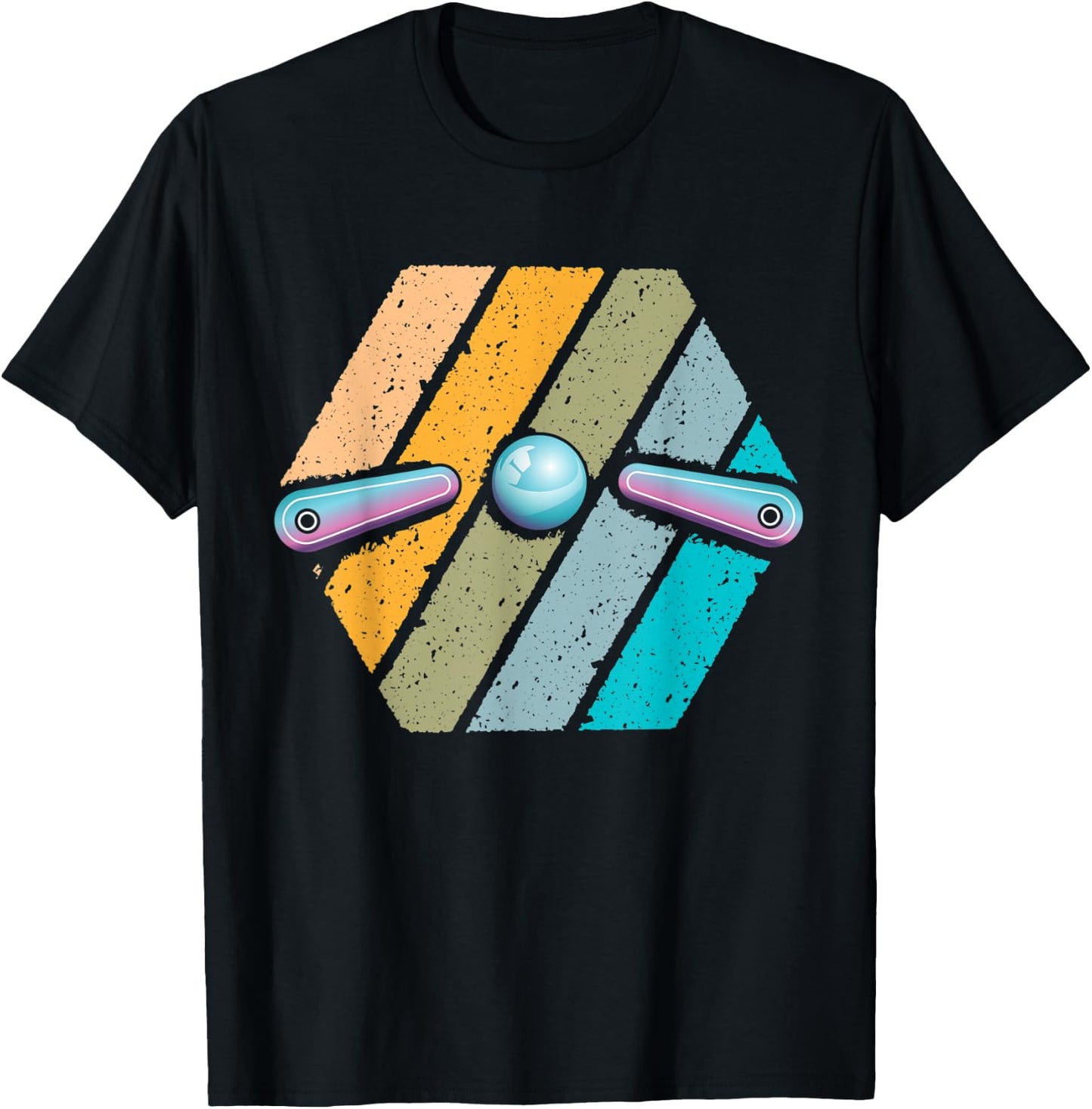Funny Pinball design for pinball player T-Shirt - T-Shirt | Black