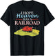 Freight Train Caboose I HOPE HEAVEN HAS A RAILROAD T-Shirt - T-Shirt | Black