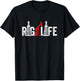 Oil Rig Life Oilfield Worker Oil Driller Man Oilman Drilling T-Shirt - T-Shirt | Black
