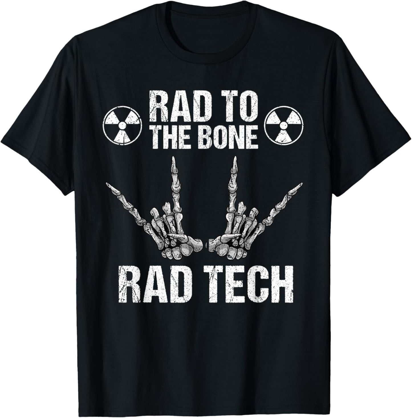 Funny Bike Bone Wheel Tech Gift Men Women Cool X-ray Radiology T-Shirt - T-Shirt | Black