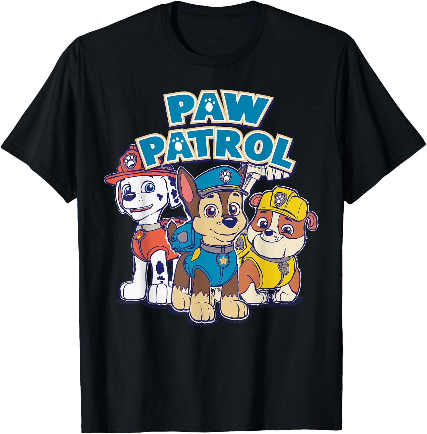 PAW Patrol Drawn Pup Group T-Shirt - T-Shirt | Black