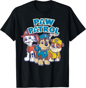 PAW Patrol Drawn Pup Group T-Shirt - T-Shirt | Black