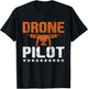 Drone Pilot - RC Flight Operator Quadcopter Flying Expert T-Shirt - T-Shirt | Black