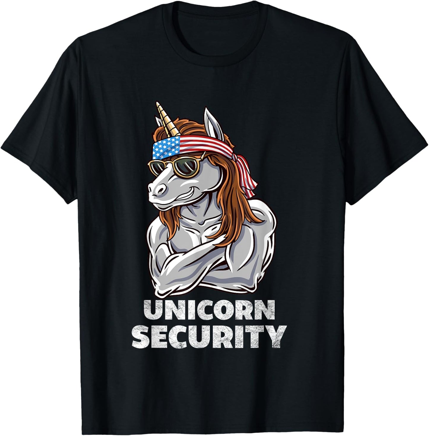 Unicorn Security Halloween Kids or Adult Costume T-Shirt - T-Shirt | Black