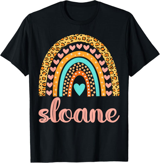 Sloane Sloane Name Birthday Shirt Gift T-Shirt - T-Shirt | Black
