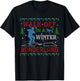 Baseball Softball Walk Off Ugly Christmas Sweater Party T-Shirt - T-Shirt | Black