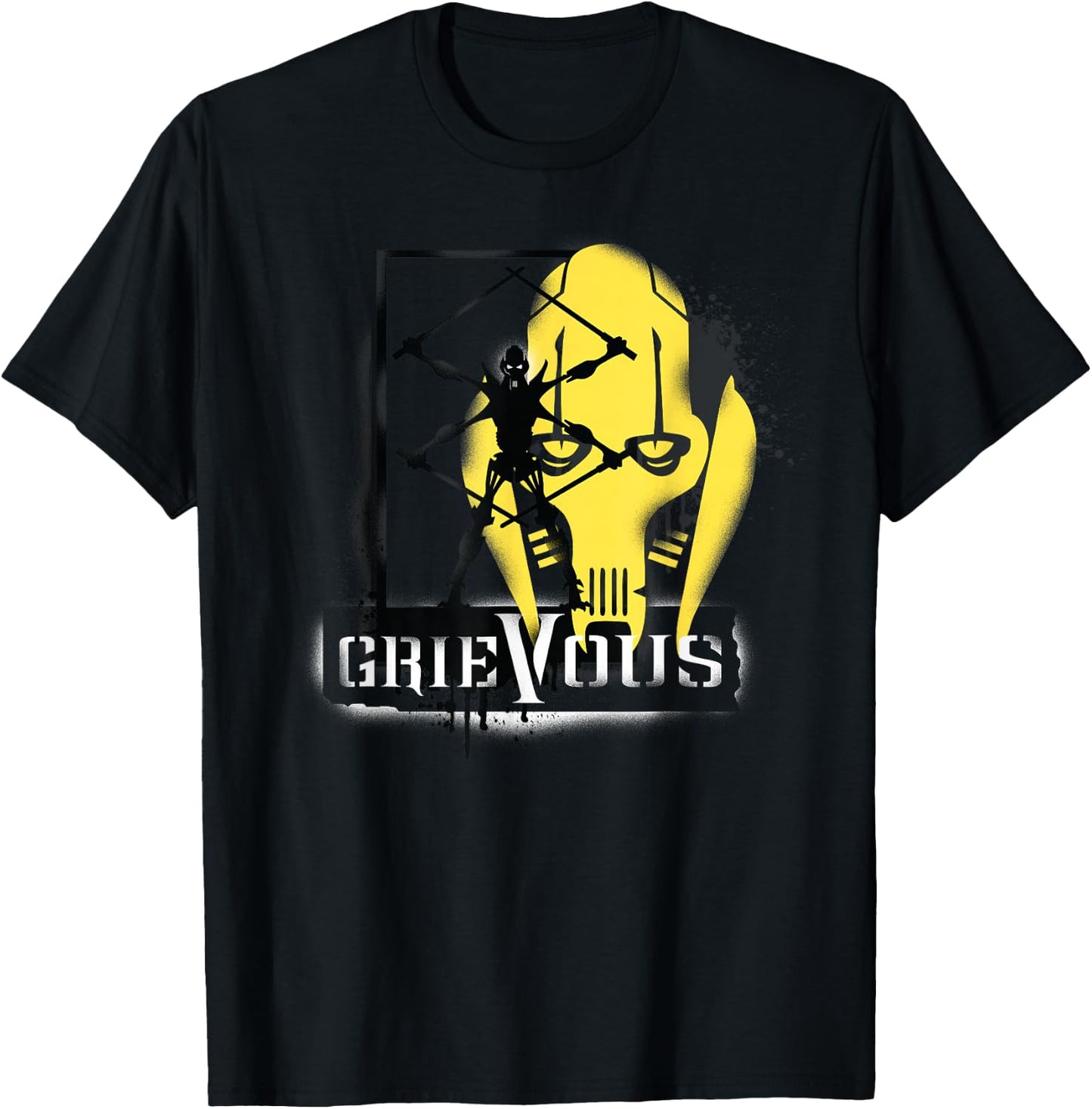 Star Wars Revenge of the Sith Grievous Collage T-Shirt - T-Shirt | Black