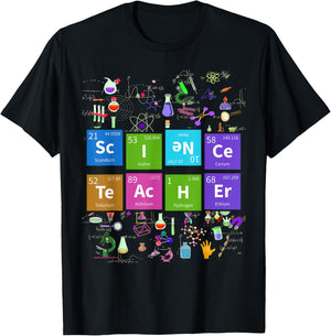 Chemist Nerd Science Teacher Gift Chemistry T-Shirt - T-Shirt | Black