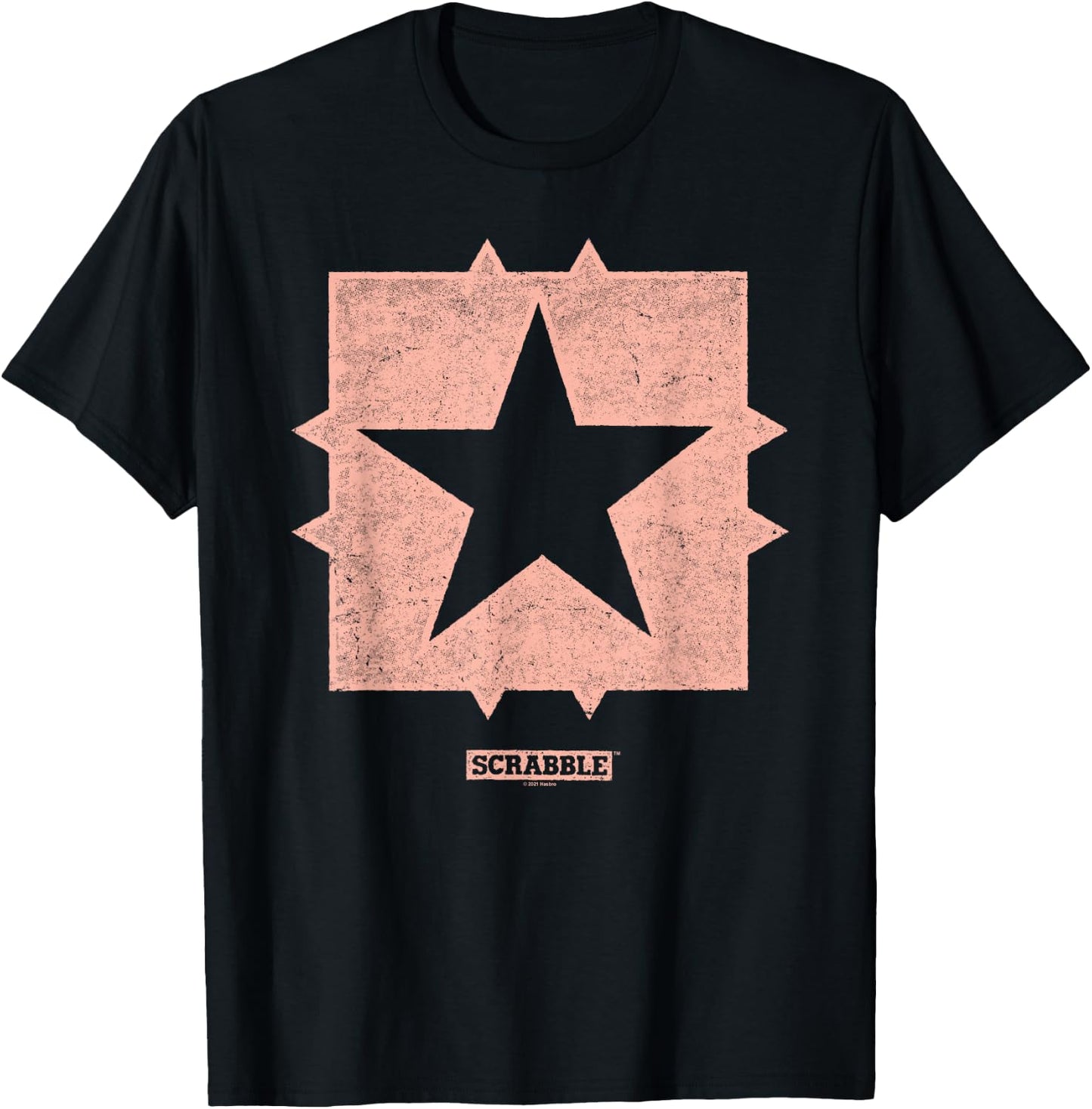 Scrabble Middle Square Free Space T-Shirt - T-Shirt | Black