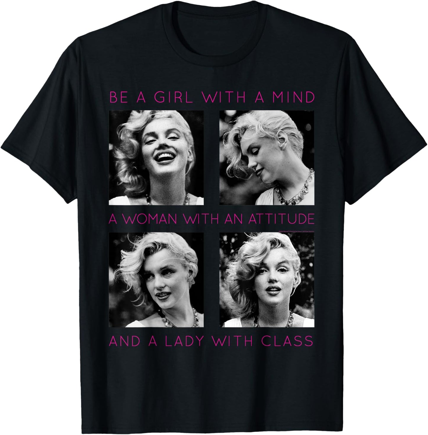 Marilyn Monroe Lady with Class Small T-Shirt - T-Shirt | Black