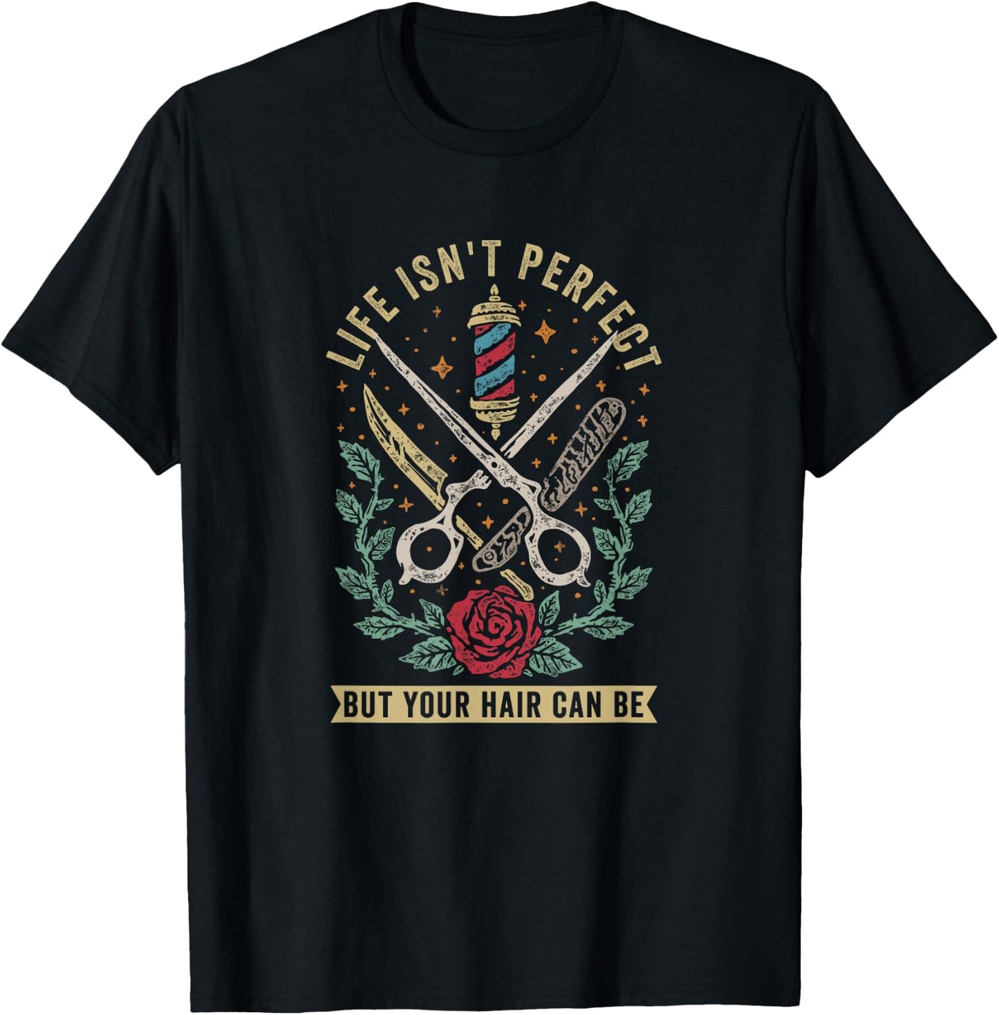 Barber - Hairdresser Hairstylist Barbershop Barber Small T-Shirt - T-Shirt | Black