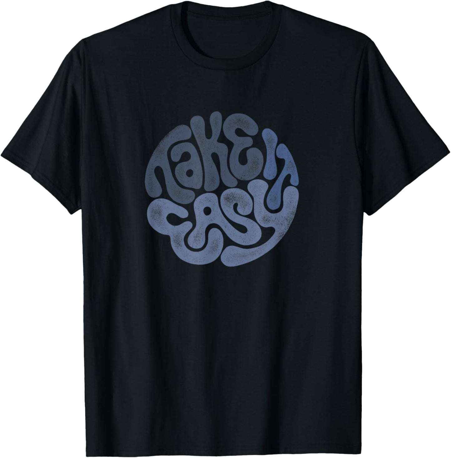 TAKE IT EASY Psychedelic Skate and Surf T-Shirt - T-Shirt | Black
