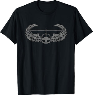 Army Air Assault Badge-Insignia T-Shirt - T-Shirt | Black