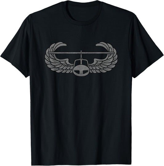 Army Air Assault Badge-Insignia T-Shirt - T-Shirt | Black