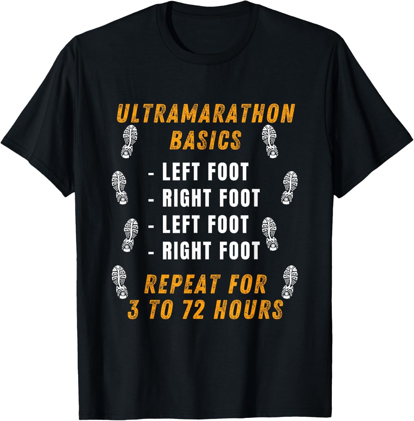 Ultramarathon Basics Running Funny Marathon Ultra Runner T-Shirt - T-Shirt | Black