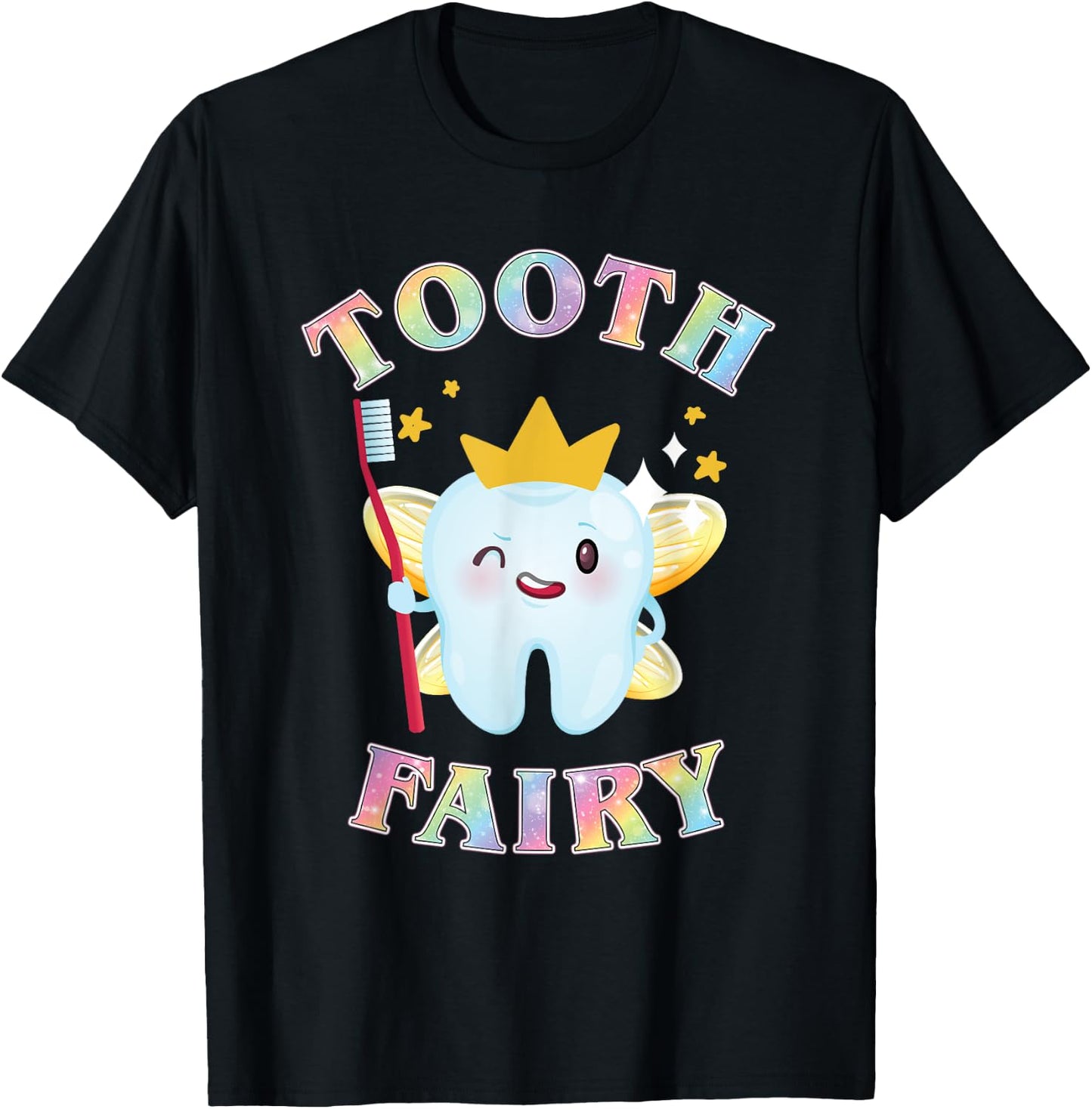 Tooth Fairy Funny Halloween Costume for Adults and Kids T-Shirt - T-Shirt | Black