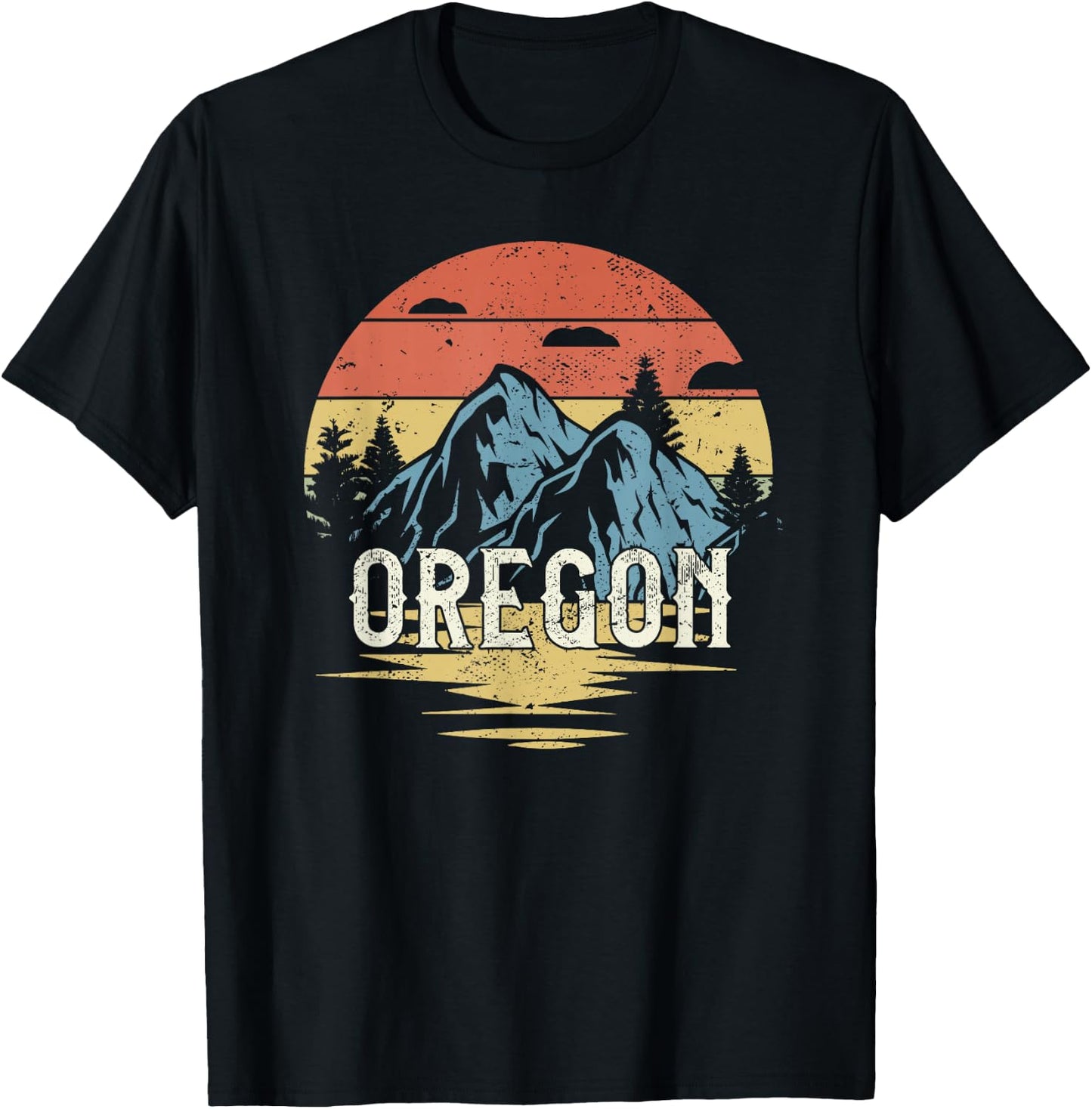 Oregon Retro Vintage T-Shirt - T-Shirt | Black
